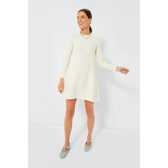 Pomander Place Dresses & Skirts - NEW Pomander Place Tuckernuck Cream Ainsley Knit Sweater Dress Swing Women's L